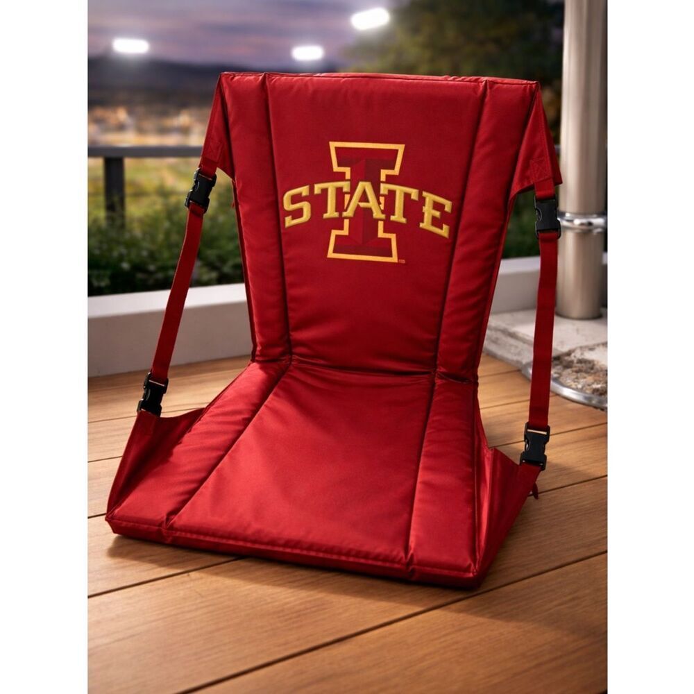 NWT Iowa State Red Stadium Seat Chair Graphic Logo Cyclones